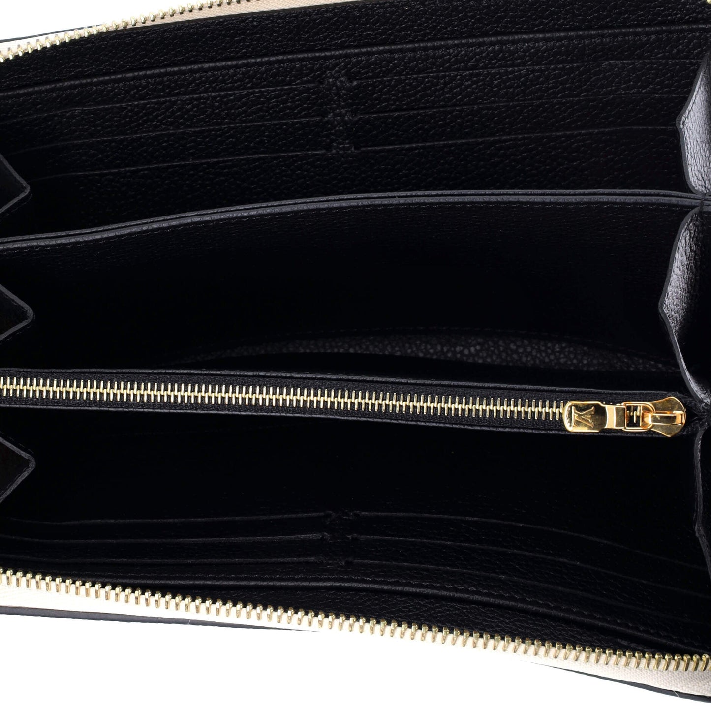 Louis Vuitton Zippy Wallet Monogram Empreinte Giant Broderies
