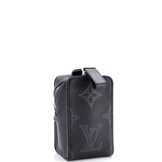 Louis Vuitton Wash Pouch Monogram Shadow Giant Taurillon Leather
