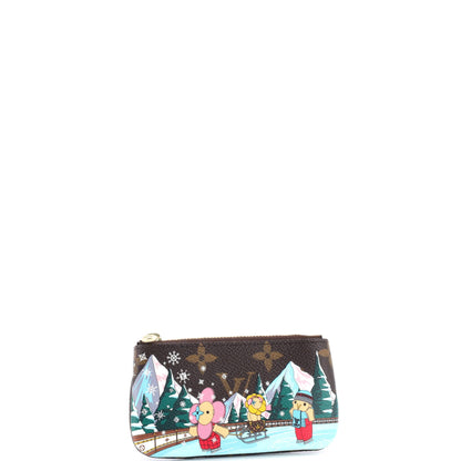 Louis Vuitton Key Pouch Limited Edition Vivienne Xmas Monogram Canvas