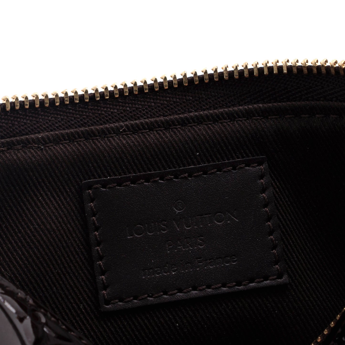 Louis Vuitton Pochette Accessoires Monogram Vernis with Monogram Canvas Mini