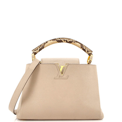Louis Vuitton Capucines Bag Leather with Python BB