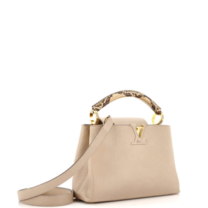 Louis Vuitton Capucines Bag Leather with Python BB