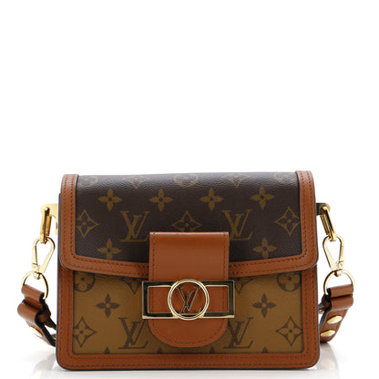 Louis Vuitton Dauphine Shoulder Bag Reverse Monogram Canvas Mini