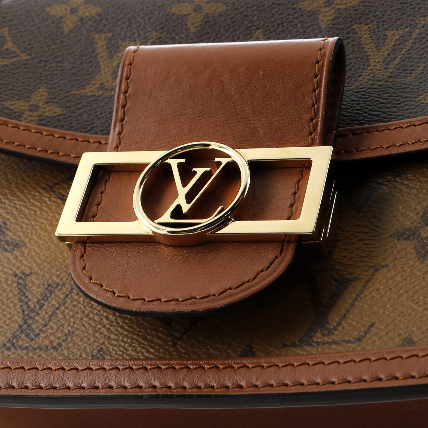 Louis Vuitton Dauphine Shoulder Bag Reverse Monogram Canvas Mini