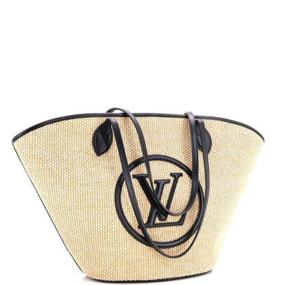 Louis Vuitton Saint Jacques NM Handbag Raffia and Leather