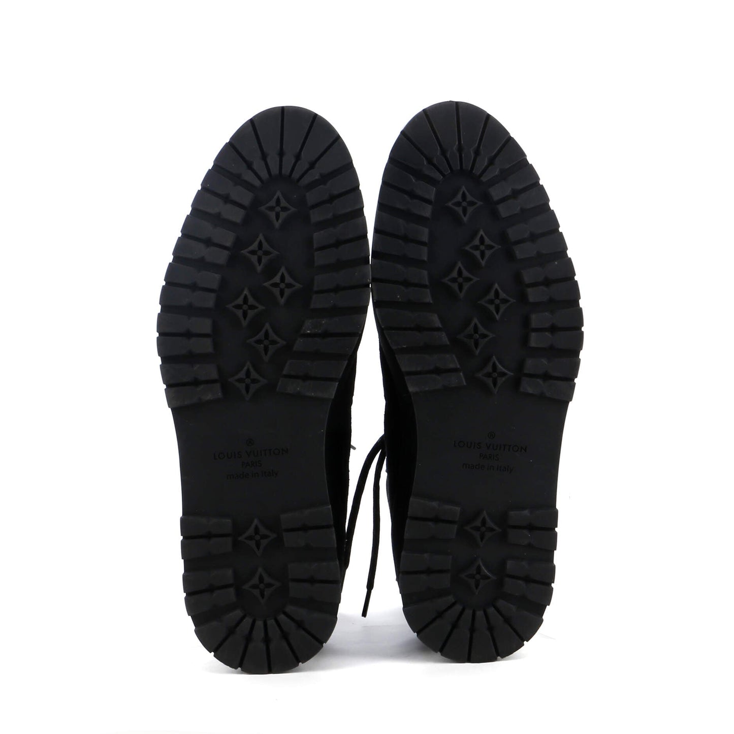 Louis Vuitton Men's Harlem Ankle Sneakers Suede with Monogram Eclipse