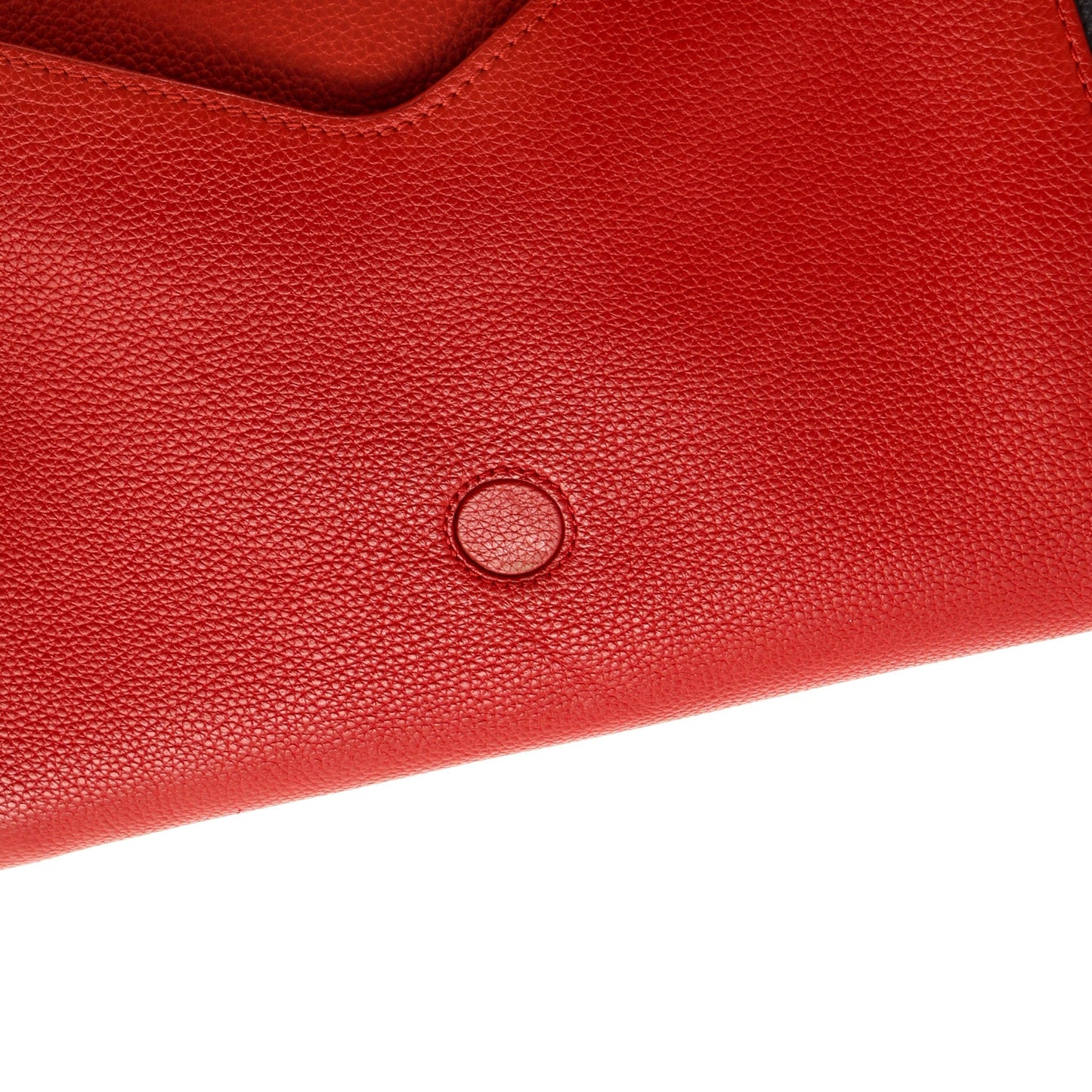 Louis Vuitton Double V Handbag Calfskin with Monogram Canvas