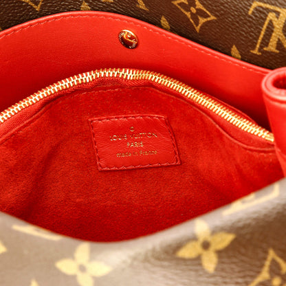 Louis Vuitton Double V Handbag Calfskin with Monogram Canvas