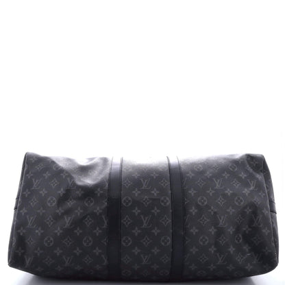 Louis Vuitton Keepall Bandouliere Bag Monogram Eclipse Canvas 55
