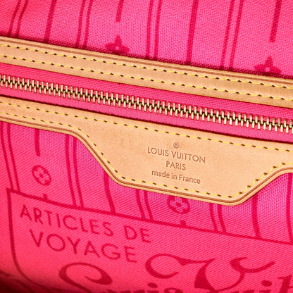 Louis Vuitton Neverfull Tote Limited Edition Monogram Roses MM