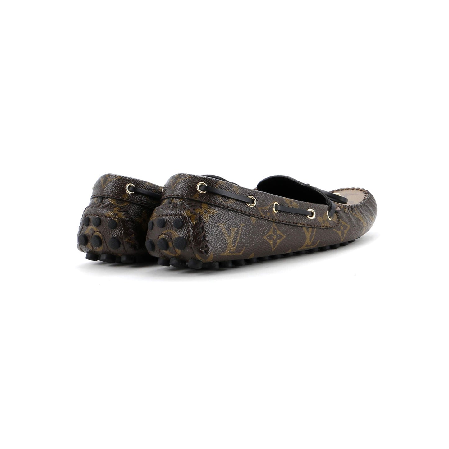 Louis Vuitton Women's Gloria Flat Loafers Reverse Monogram Canvas