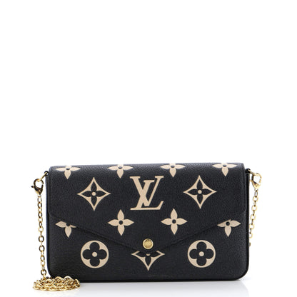 Louis Vuitton Felicie Pochette Bicolor Monogram Empreinte Giant