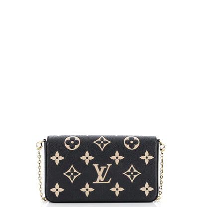 Louis Vuitton Felicie Pochette Bicolor Monogram Empreinte Giant