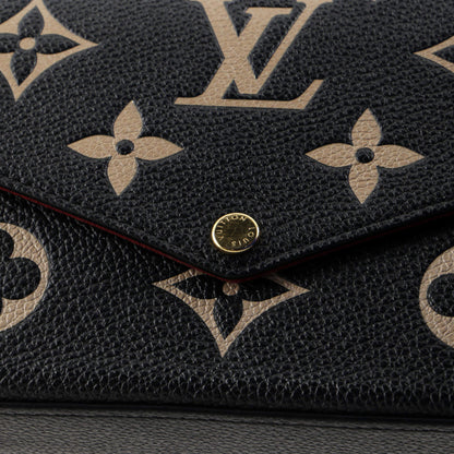 Louis Vuitton Felicie Pochette Bicolor Monogram Empreinte Giant