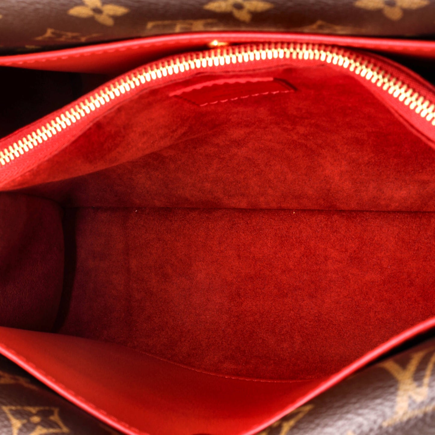 Louis Vuitton Double V Handbag Calfskin with Monogram Canvas