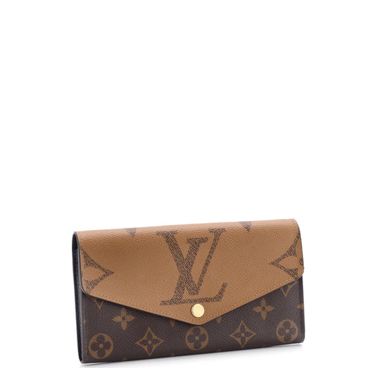 Louis Vuitton Sarah Wallet NM Reverse Monogram Giant and Monogram Canvas