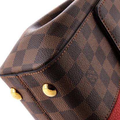 Louis Vuitton Bond Street Handbag Damier with Leather BB