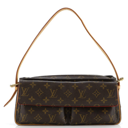 Louis Vuitton Viva Cite Handbag Monogram Canvas MM