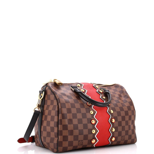 Louis Vuitton Speedy Bandouliere Bag Limited Edition Damier Karakoram 30