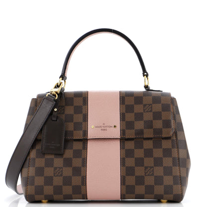Louis Vuitton Bond Street Handbag Damier with Leather MM
