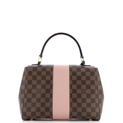Louis Vuitton Bond Street Handbag Damier with Leather MM
