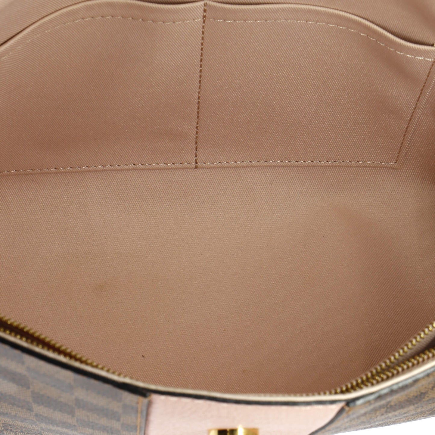 Louis Vuitton Bond Street Handbag Damier with Leather MM