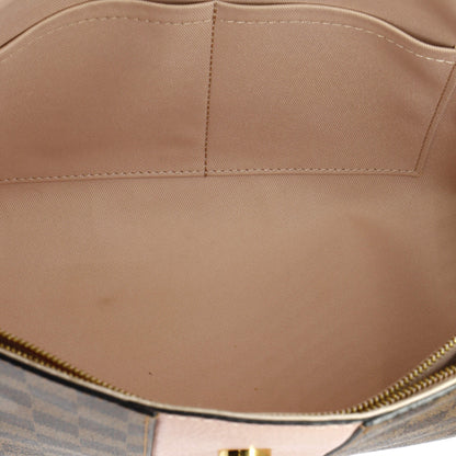 Louis Vuitton Bond Street Handbag Damier with Leather MM