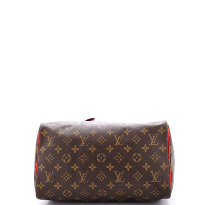 Louis Vuitton Speedy Handbag Limited Edition Totem Monogram Canvas 30