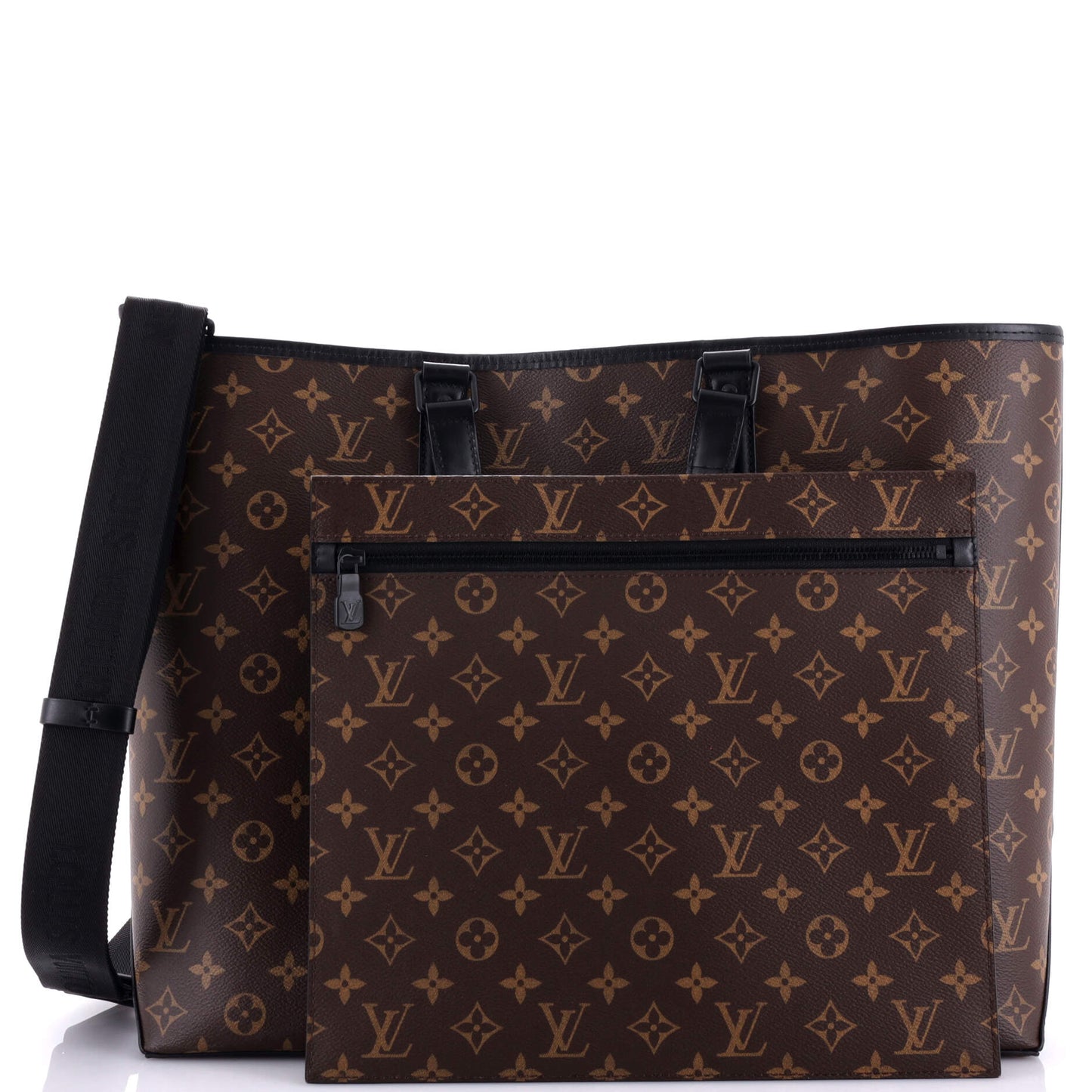 Louis Vuitton Weekend Tote Macassar Monogram Canvas GM