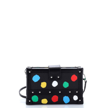 Louis Vuitton Petite Malle Handbag Yayoi Kusama Painted Dots Taurillon Leather