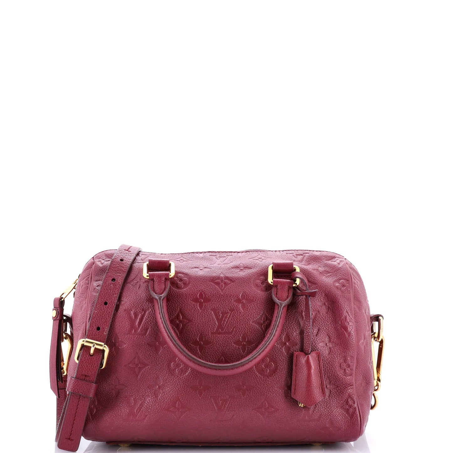 Louis Vuitton Speedy Bandouliere Bag Monogram Empreinte Leather 25