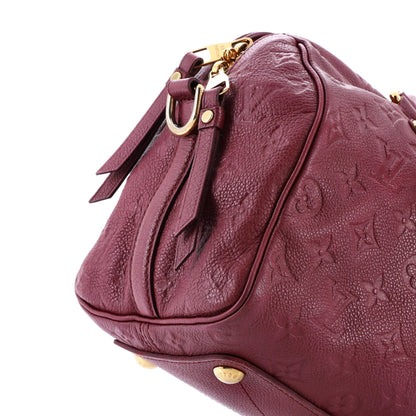 Louis Vuitton Speedy Bandouliere Bag Monogram Empreinte Leather 25