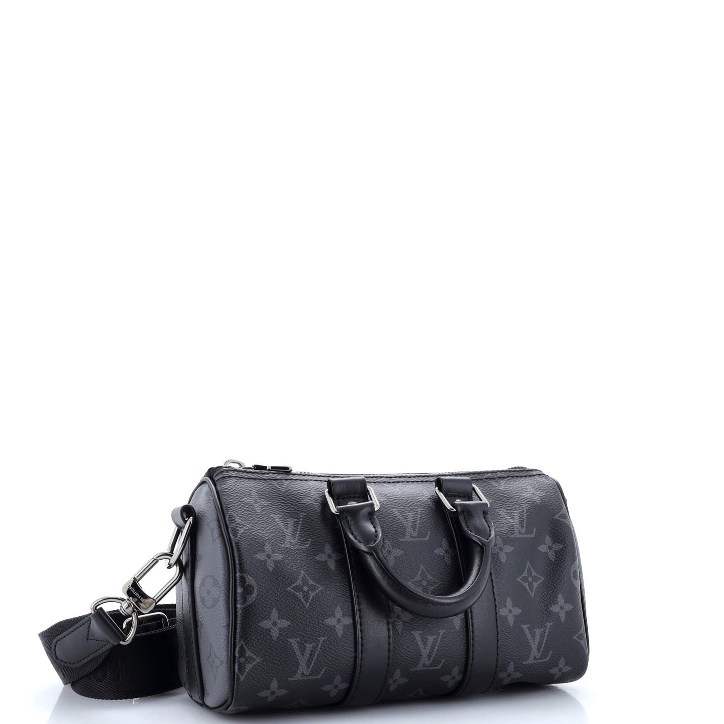 Louis Vuitton Keepall Bandouliere Bag Reverse Monogram Eclipse Canvas 25