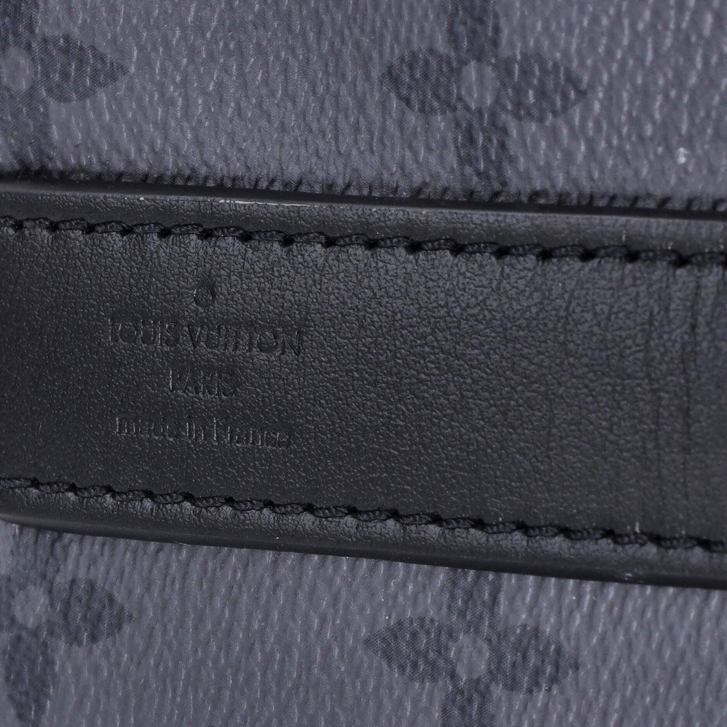 Louis Vuitton Keepall Bandouliere Bag Reverse Monogram Eclipse Canvas 25