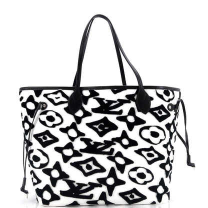 Louis Vuitton Neverfull NM Tote Limited Edition Urs Fischer Tufted Monogram Canvas MM