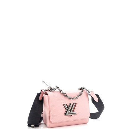 Louis Vuitton Sporty Twist Handbag Epi Leather with Logo Jacquard Strap PM