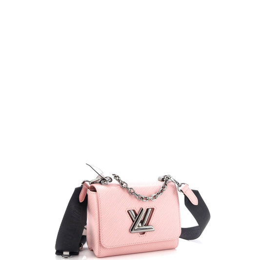 Louis Vuitton Sporty Twist Handbag Epi Leather with Logo Jacquard Strap PM