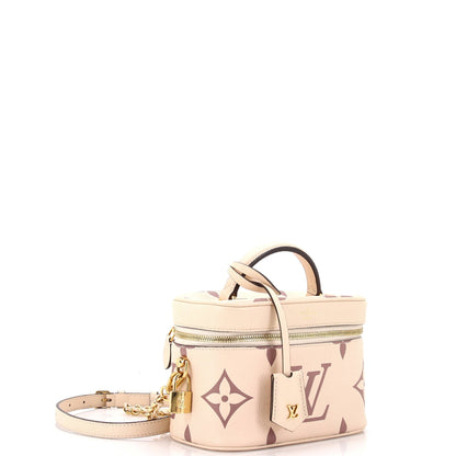 Louis Vuitton Vanity Handbag Bicolor Monogram Empreinte Giant PM