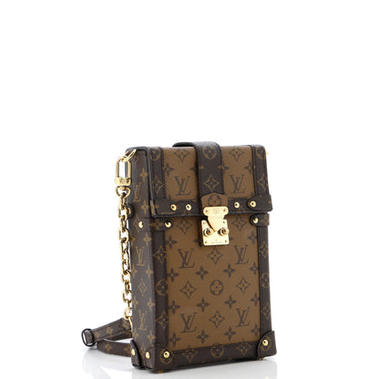 Louis Vuitton Vertical Trunk Pochette Reverse Monogram Canvas