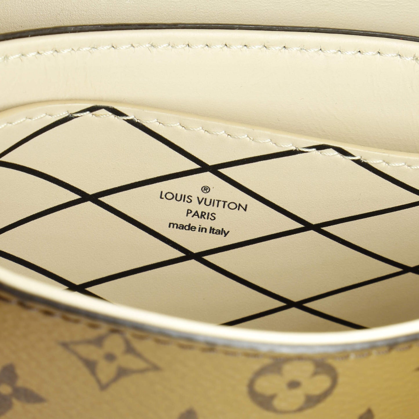 Louis Vuitton Vertical Trunk Pochette Reverse Monogram Canvas