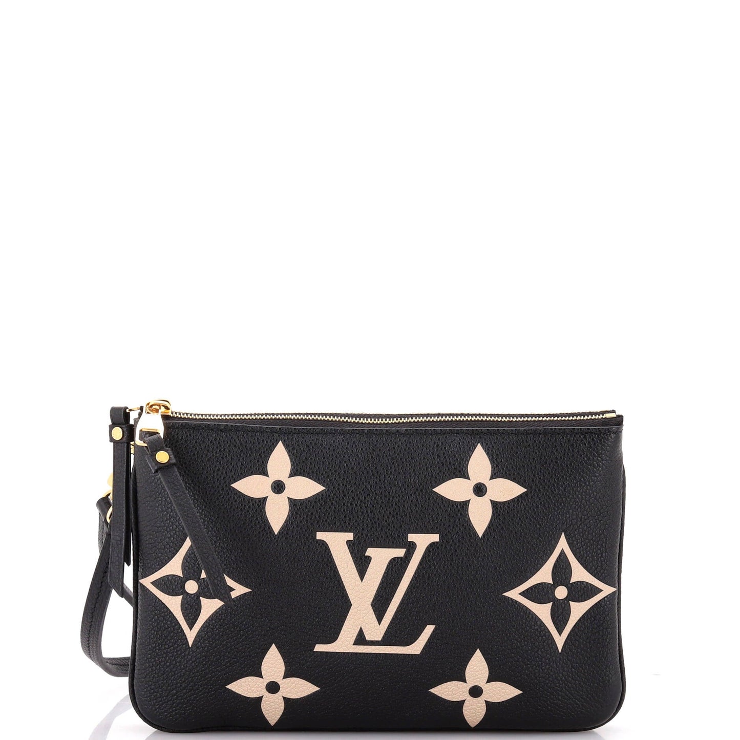 Louis Vuitton Double Zip Pochette Bicolor Monogram Empreinte Giant