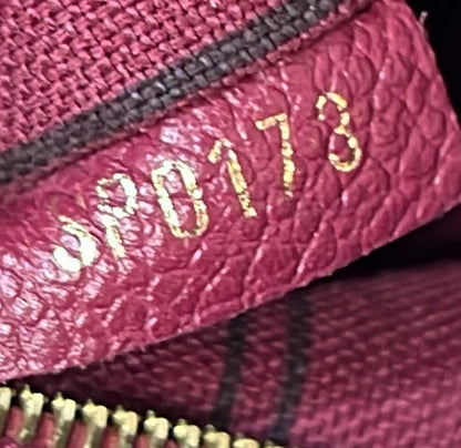 Louis Vuitton Speedy Bandouliere Bag Monogram Empreinte Leather 25
