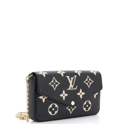 Louis Vuitton Felicie Pochette Bicolor Monogram Empreinte Giant