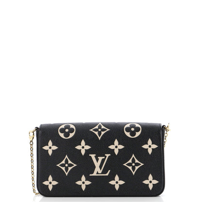 Louis Vuitton Felicie Pochette Bicolor Monogram Empreinte Giant