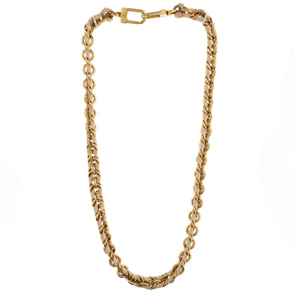 Louis Vuitton Multi Pochette Accessoires Woven Chain Strap Leather and Metal