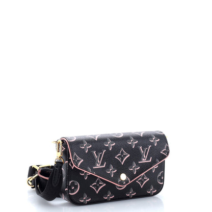 Louis Vuitton Felicie Strap & Go Handbag Fall for You Monogram Canvas