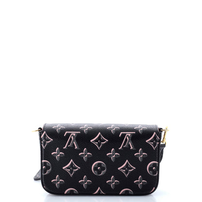 Louis Vuitton Felicie Strap & Go Handbag Fall for You Monogram Canvas