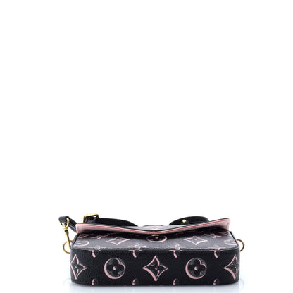 Louis Vuitton Felicie Strap & Go Handbag Fall for You Monogram Canvas