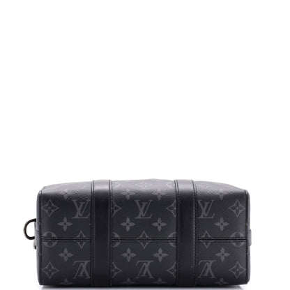 Louis Vuitton Keepall Bandouliere Bag Reverse Monogram Eclipse Canvas 25