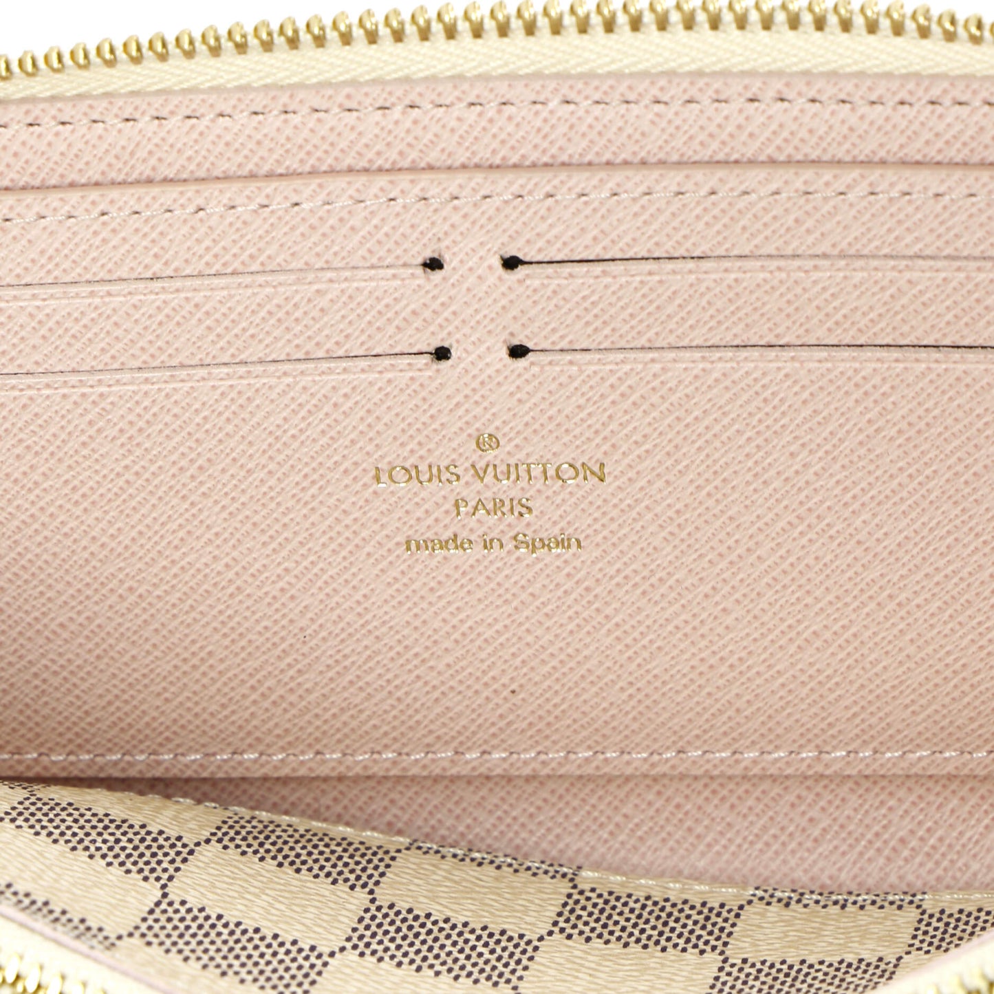 Louis Vuitton Clemence Wallet Studded Damier